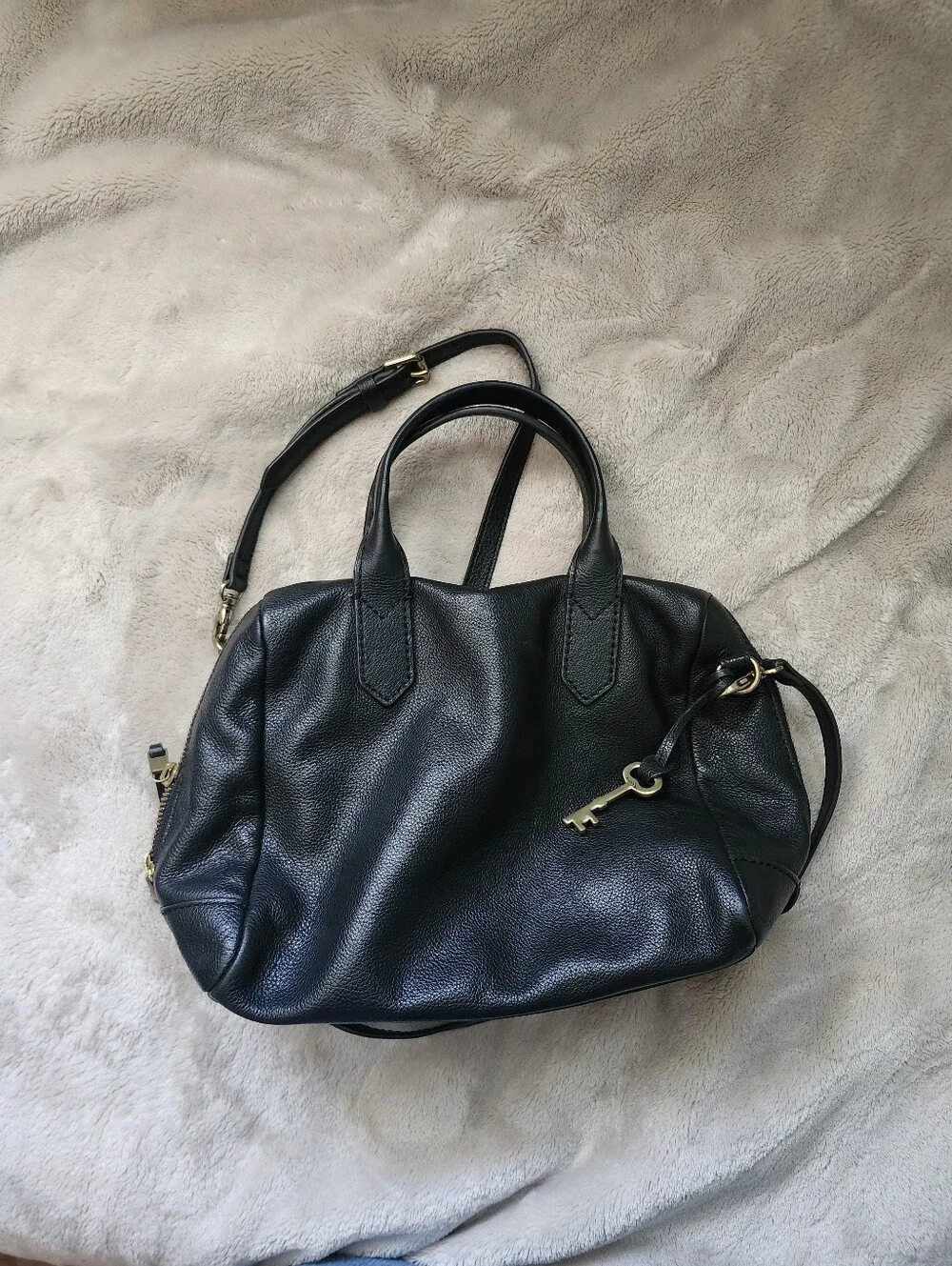 Fossil leather crossbody purse